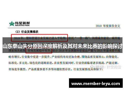 山东泰山失分原因深度解析及其对未来比赛的影响探讨